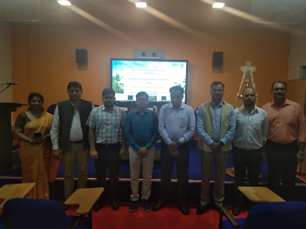 AICTE and MHRD team at MEC for IIC regional Meet